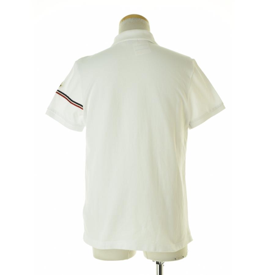 MONCLER /モンクレール /半袖ポロシャツ M ホワイト×グレー MONCLER（モンクレール） 84093 MAGLIA POLO MANICA CORTA 半袖