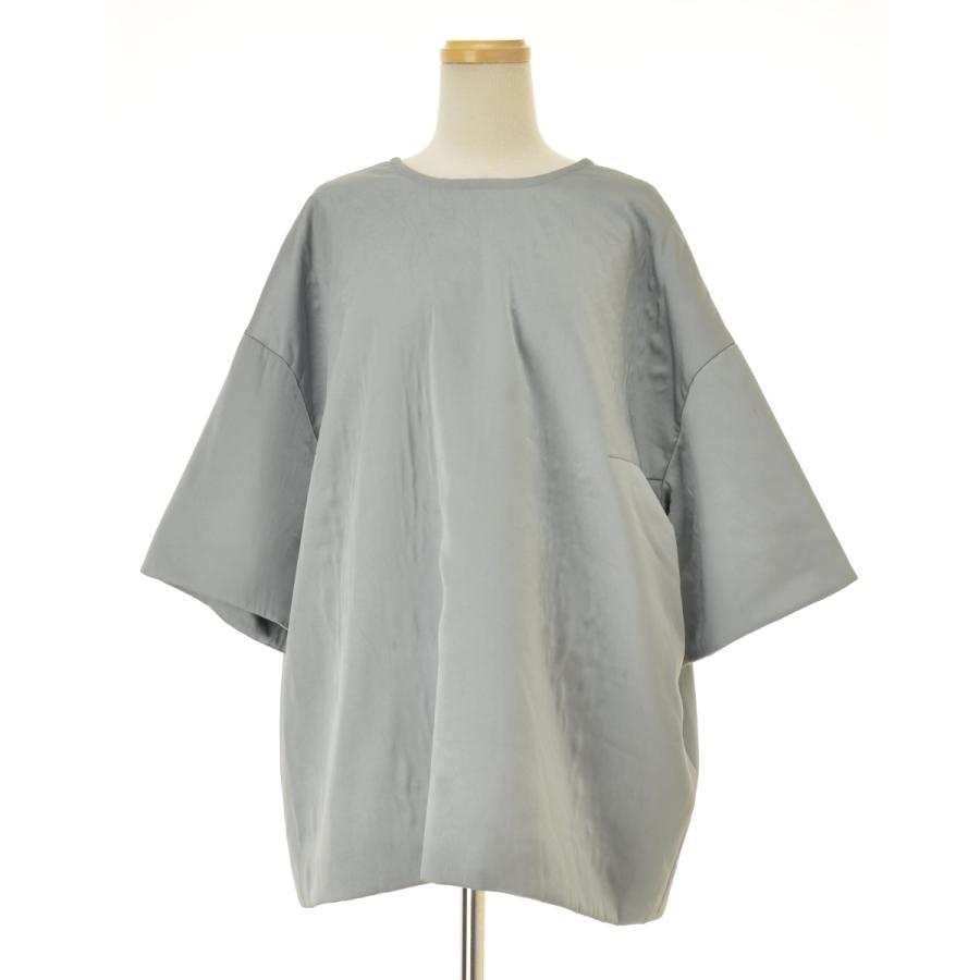 【CLANE】15122-4162 PADDED SATIN TOPS パデッド サテン トップス半袖カットソー CLANE / クラネ 15122-4162 PADDED SATIN TOPS パデッド サテン