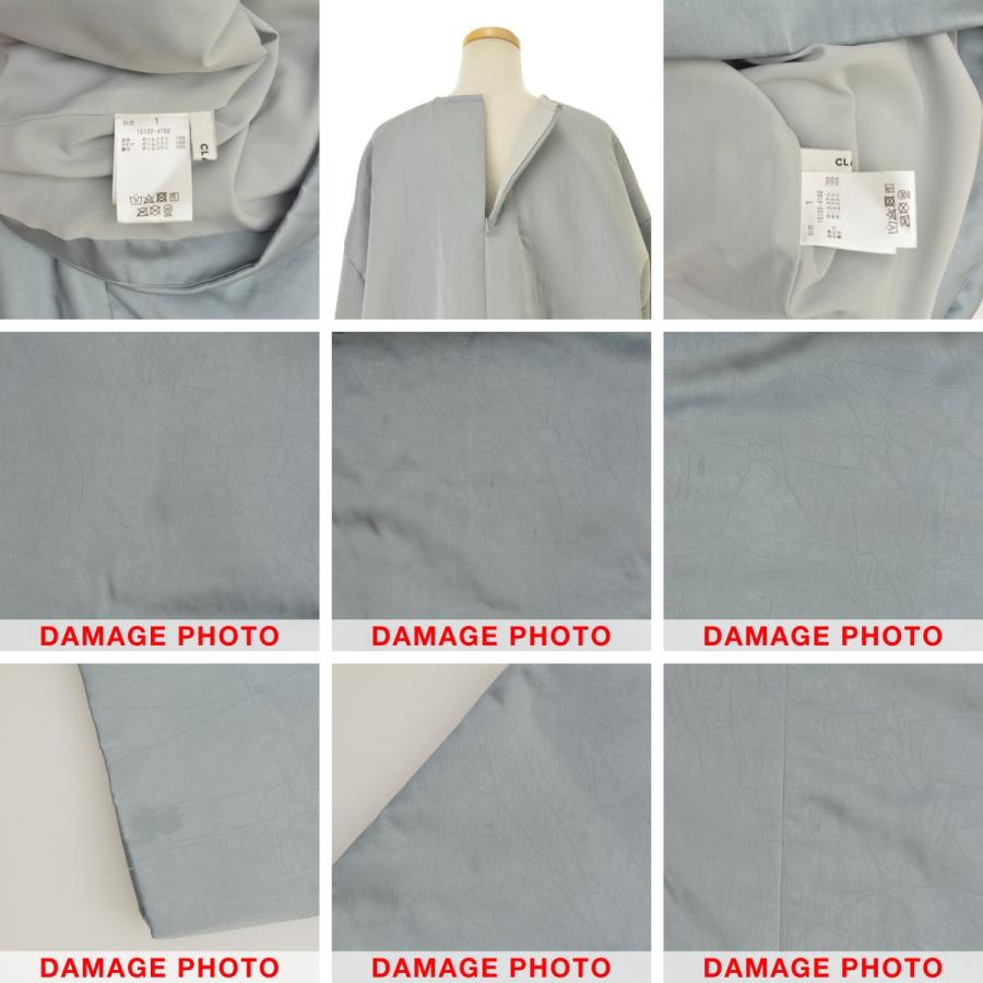 【CLANE】15122-4162 PADDED SATIN TOPS パデッド サテン トップス半袖カットソー CLANE / クラネ 15122-4162 PADDED SATIN TOPS パデッド サテン