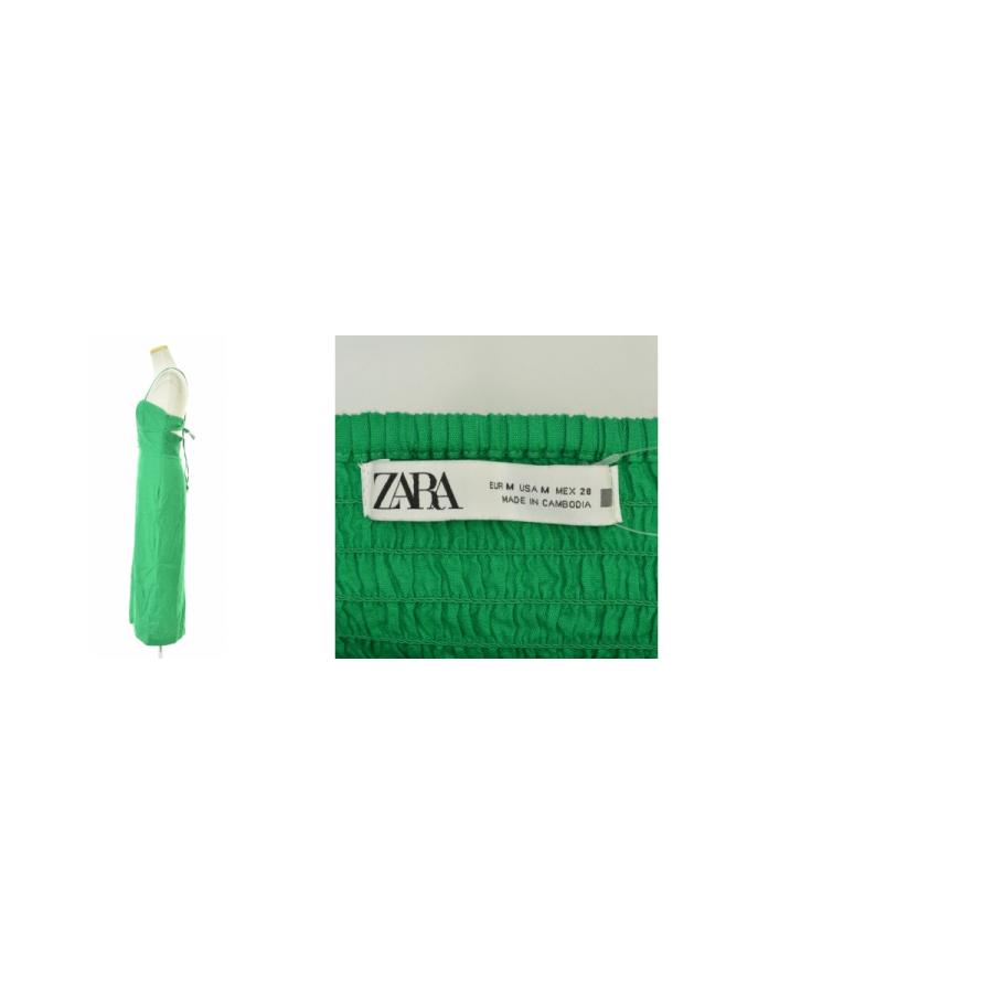 ZARA（ザラ） リネンロング キャミソールワンピース : ブランド古着の