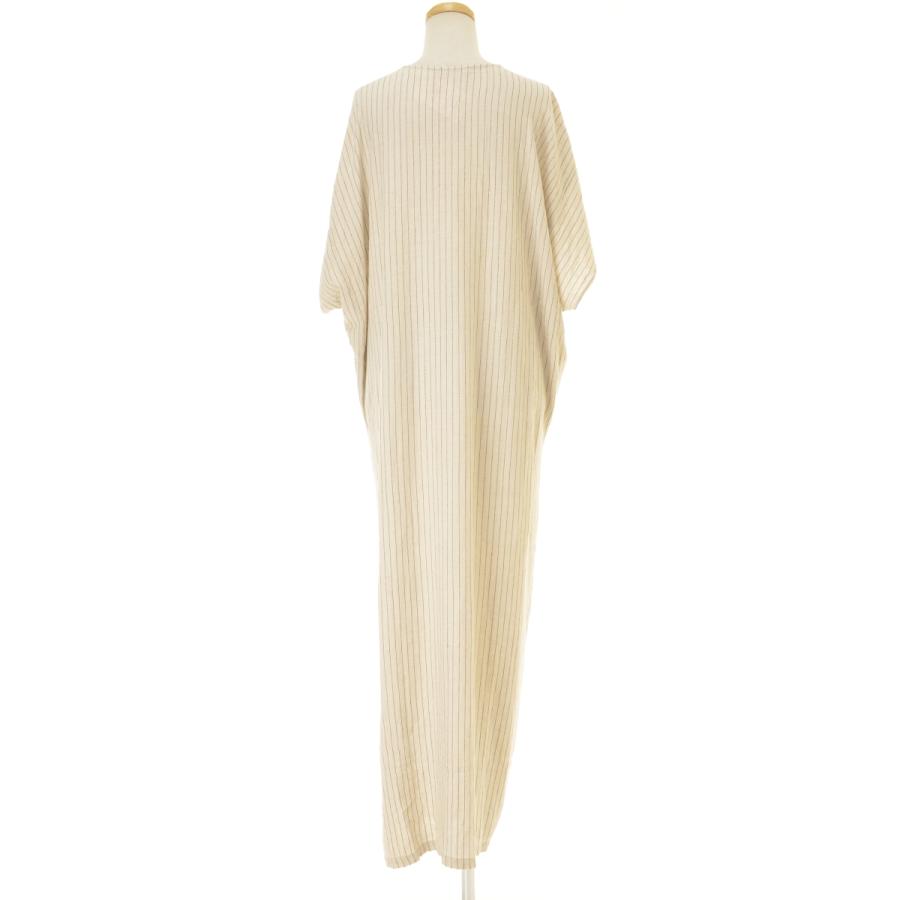 ZARA（ザラ） 4786/130/712 レーヨンリネン ストライプ カフタンドレス