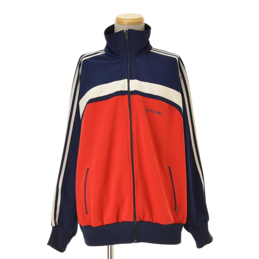 トラックジャケット赤/白超お宝80年代台湾製サイズＳ adidas（アディダス） 80s 台湾製 トラックトップ ジャケット