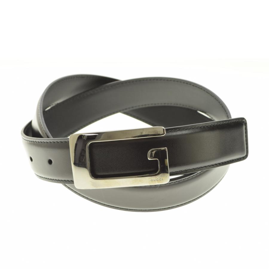 GUCCI（グッチ） 114980・1766 Gバックル レザー ベルト : ブランド