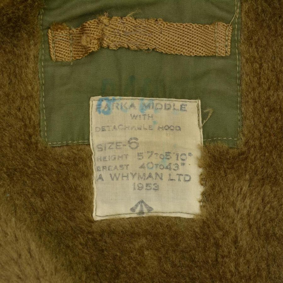 MILITARY / ミリタリー 50s イギリス軍 Cold Weather Middle Parka 3rd ミドル パーカー_7