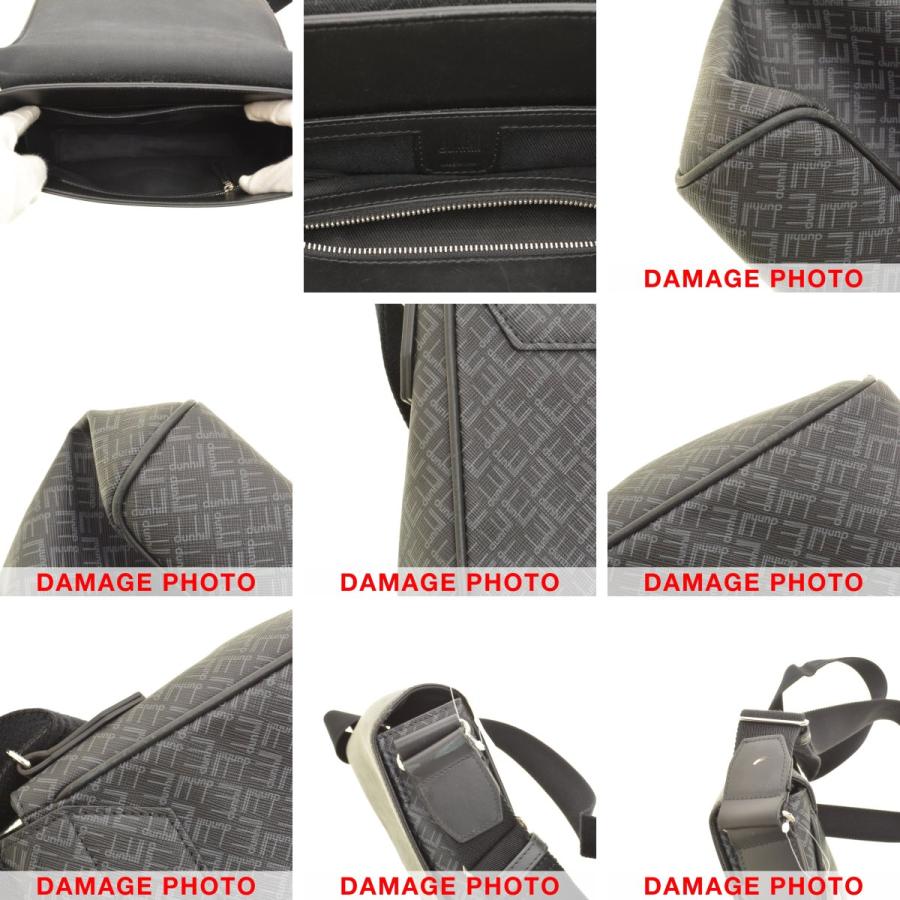 未使用級✨ ダンヒル dunhill スモール メッセンジャー シグネチャー dunhill（ダンヒル） SMALL FLAP MESSENGER シグネチャー ロゴ クロス