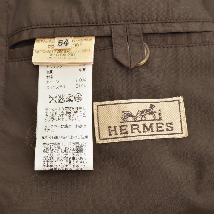 HERMES（エルメス） レザーパイピング 中綿入り スウィングトップ