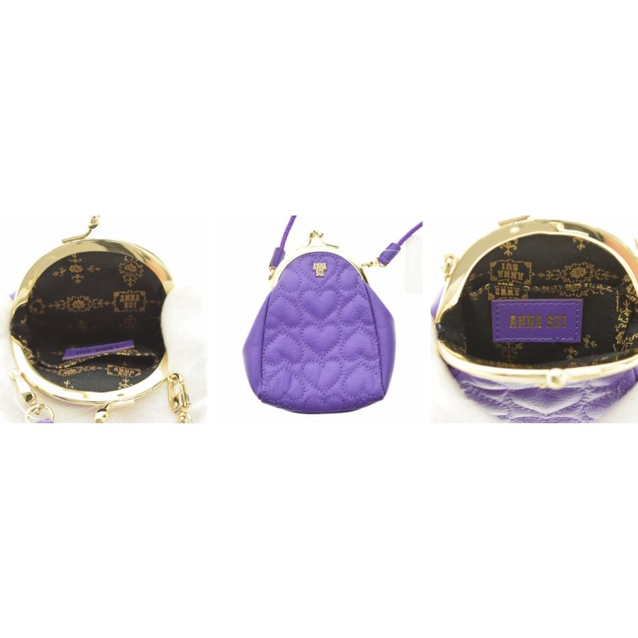 ANNA SUI（アナスイ） ハピネス 口金ミニ ハートキルティング