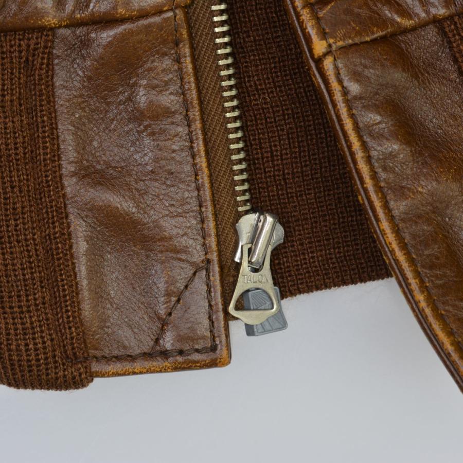 THE REAL McCOY'S / リアルマッコイ 旧マッコイ REAL McQUEEN A-2 CAPTAIN V.HILTS スティーブマックイーン 大脱走 レザージャケットの画像