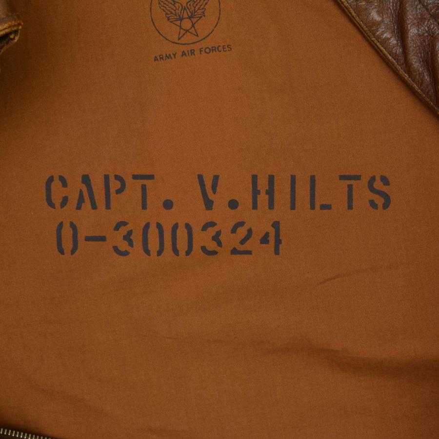 THE REAL McCOY'S / リアルマッコイ 旧マッコイ REAL McQUEEN A-2 CAPTAIN V.HILTS スティーブマックイーン 大脱走 レザージャケットの画像