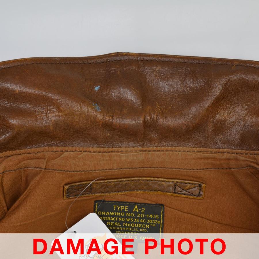THE REAL McCOY'S / リアルマッコイ 旧マッコイ REAL McQUEEN A-2 CAPTAIN V.HILTS スティーブマックイーン 大脱走 レザージャケットの画像