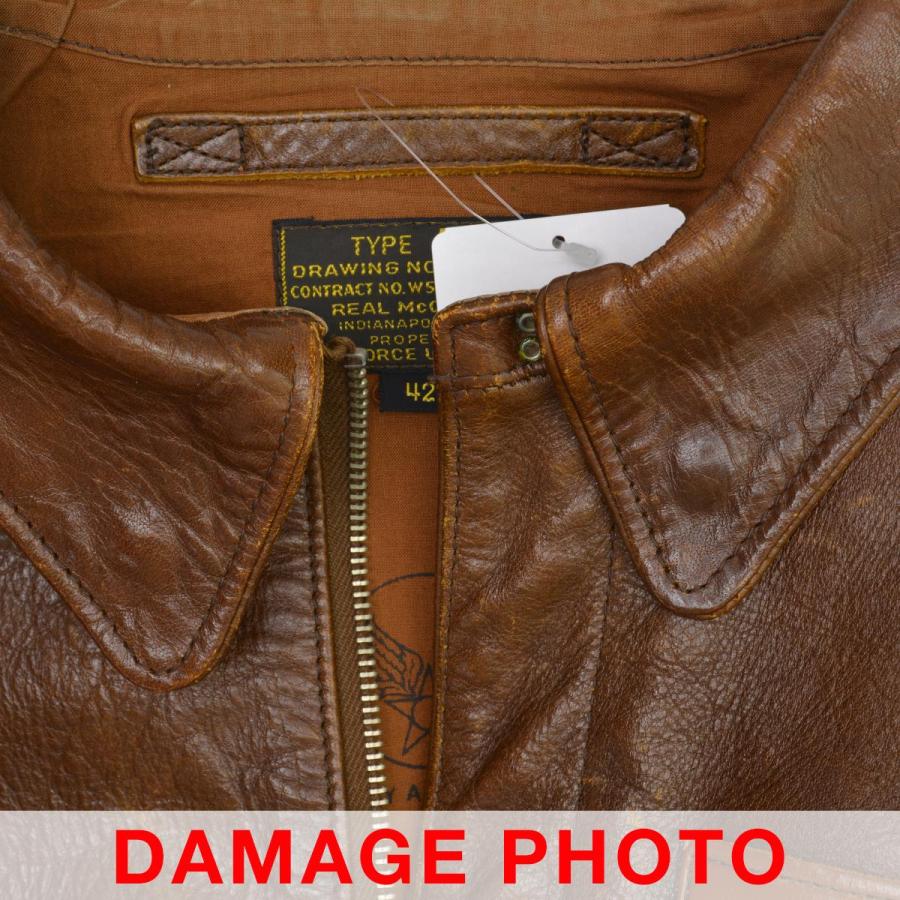 THE REAL McCOY'S / リアルマッコイ 旧マッコイ REAL McQUEEN A-2 CAPTAIN V.HILTS スティーブマックイーン 大脱走 レザージャケットの画像