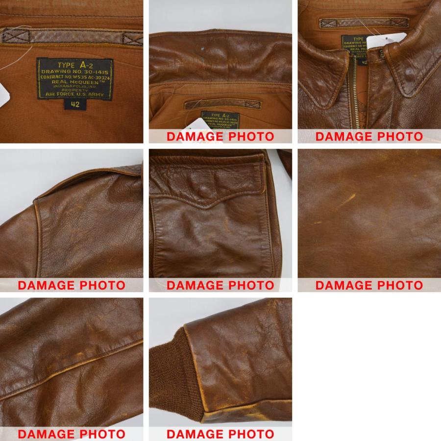 THE REAL McCOY'S / リアルマッコイ 旧マッコイ REAL McQUEEN A-2 CAPTAIN V.HILTS スティーブマックイーン 大脱走 レザージャケットの画像