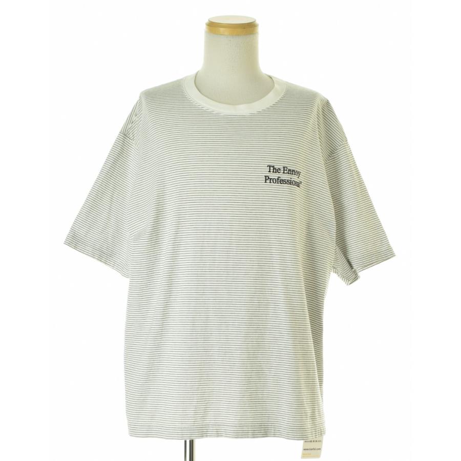 ENNOY ENNOY / エンノイ 22SS SS22BRENCT05AM S/S Border Tee ロゴ刺繍