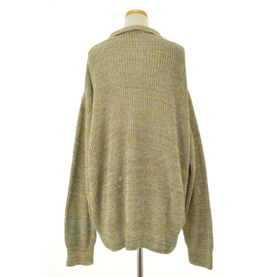 【little$uzie】ls21292K Linen Cotton Mix Color Polo リネンコットン ミックス ポロ長袖ニットセーター little $uzie / リトルスージー ls21292K Linen Cotton Mix Color Polo