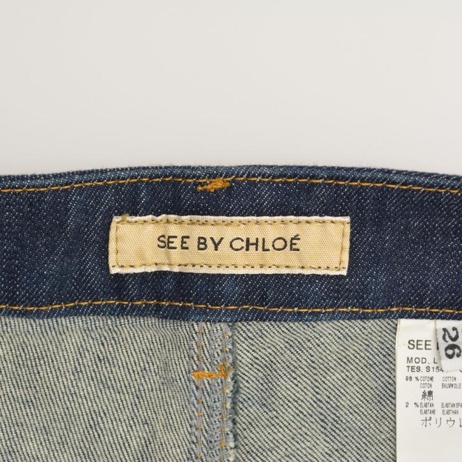 SEE BY CHLOE（シーバイクロエ） バックリボン刺繍 デニムパンツ