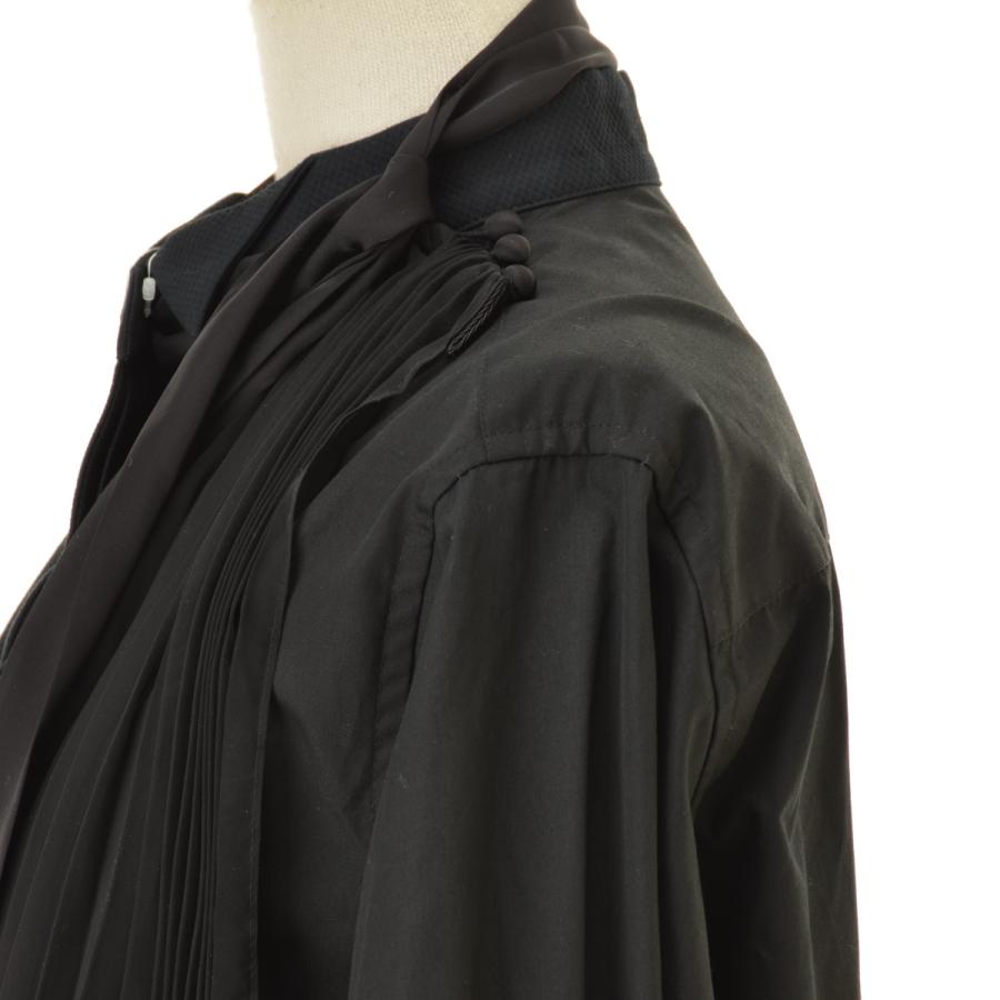sacai（サカイ） 21-05611 コットンポプリン プリーツ 長袖シャツ