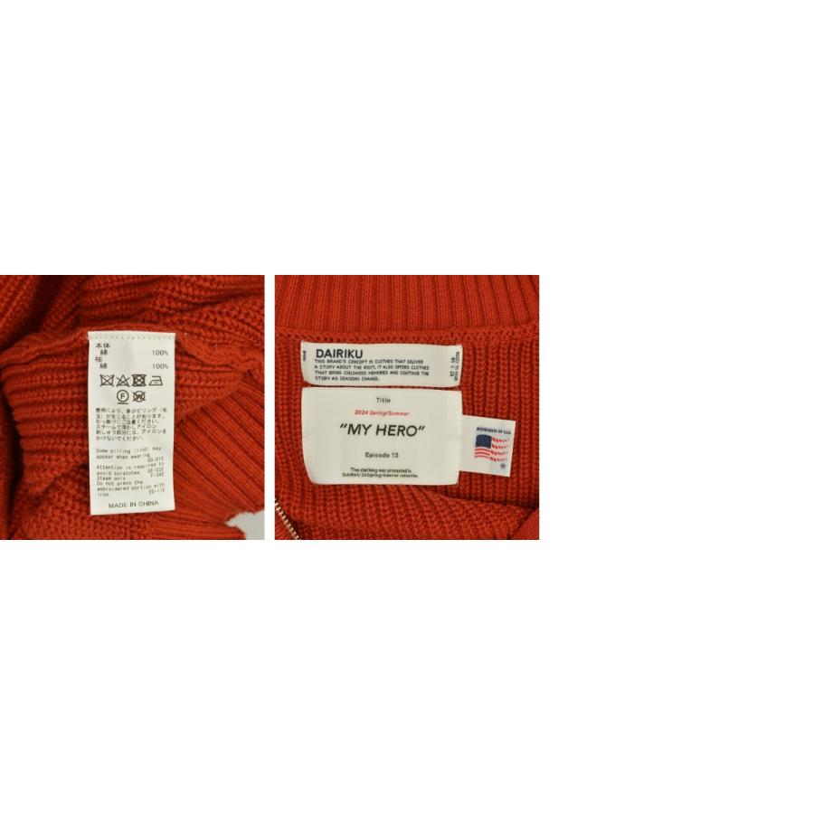 DAIRIKU 24SS K-6 Drivers Knit ドライバーズニット 長袖ニット 