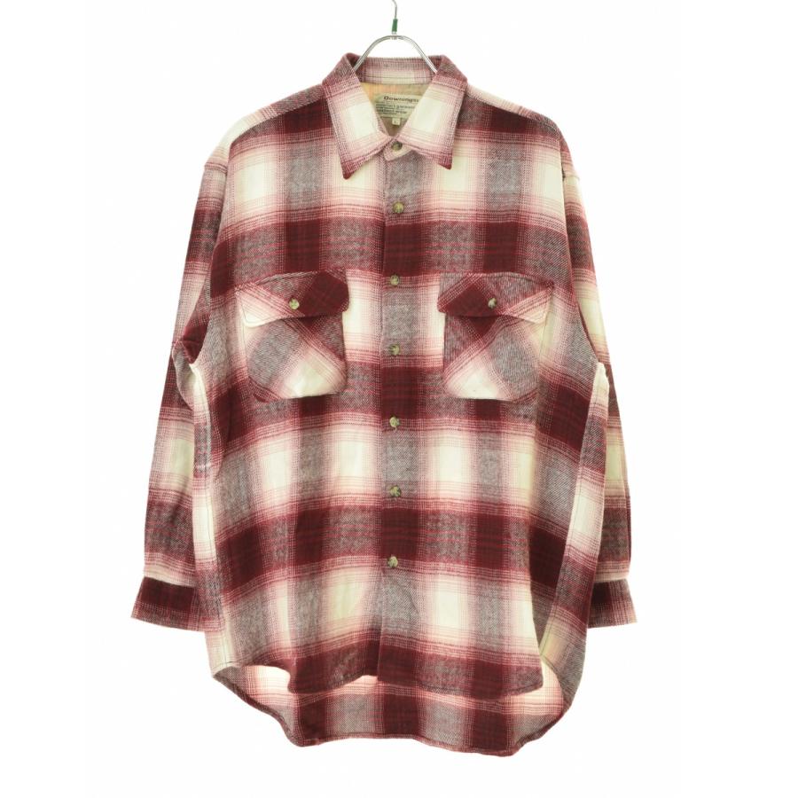 Downings 90s チェックアクリル 長袖シャツ : ブランド古着の買取販売