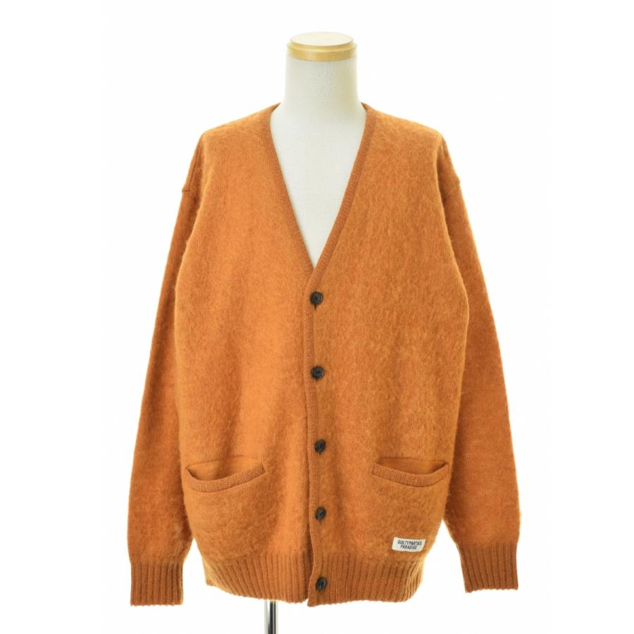 WACKO MARIA モヘアカーディガン ライトブラウンM WACKO MARIA（ワコマリア） MOHAIR KNIT CARDIGAN L-BROWN モヘヤ 長袖