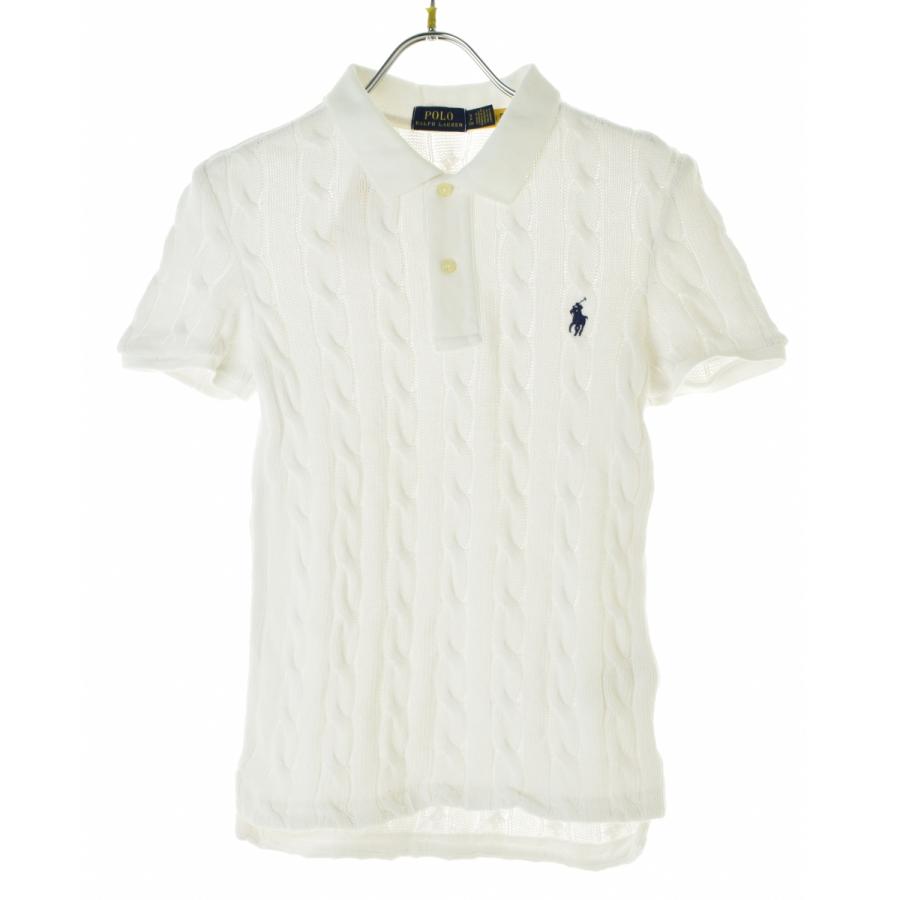 ポロラルフローレン　コットンケーブルニットポロシャツ　S新品未使用 POLO RALPH LAUREN（ポロ・ラルフローレン） POLO RALPH LAUREN / ポロ