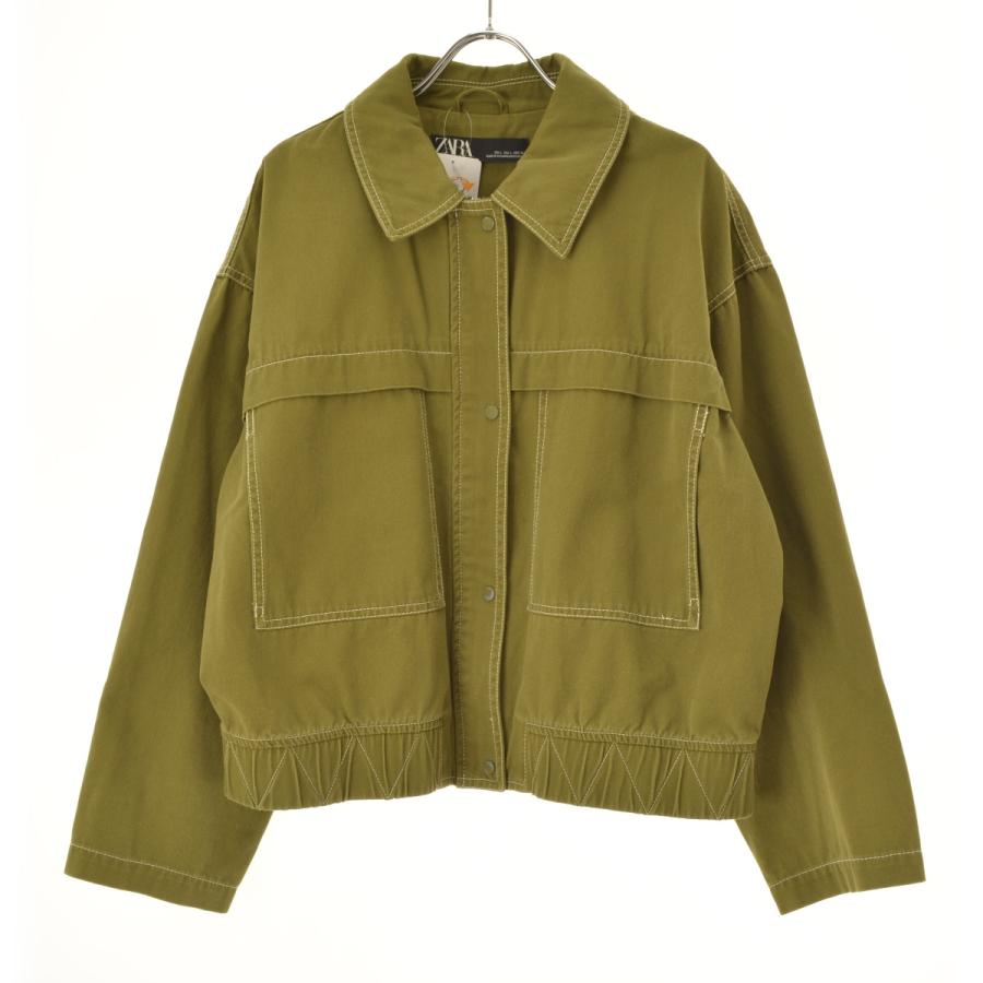 ZARA（ザラ） ジップアップ コットンジャケット : ブランド古着の買取