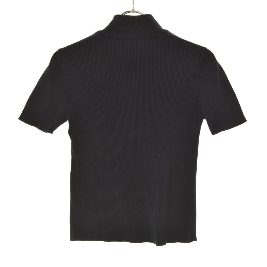 courreges（クレージュ） ハイネックリブ 半袖ニット : ブランド古着の