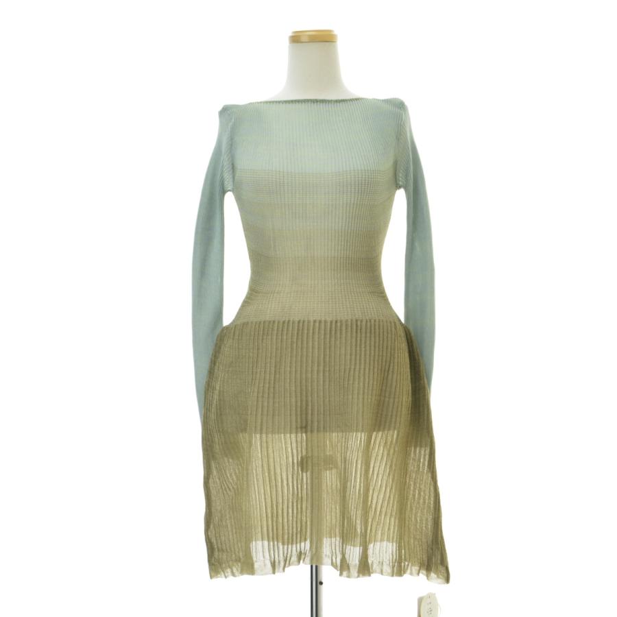 Nadia Wire / ナディアワイヤー 25AW DR601 Sheer Gradient Dress 長袖 