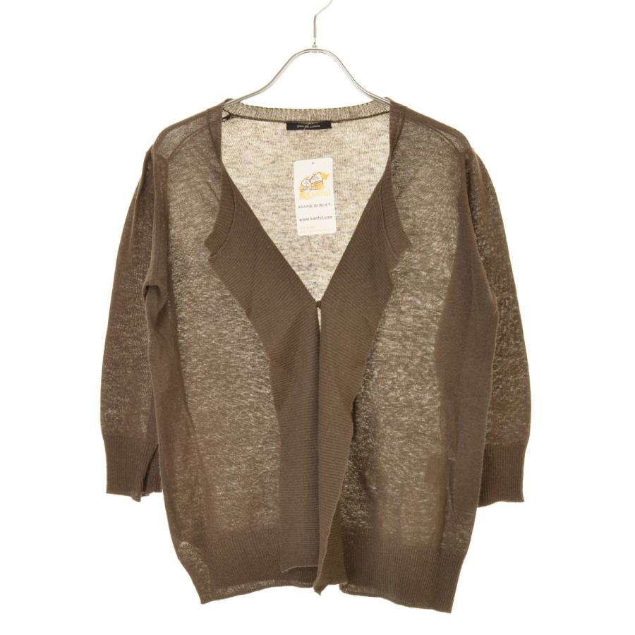 pas de calais（パドカレ） リネンコットン 七分袖カーディガン
