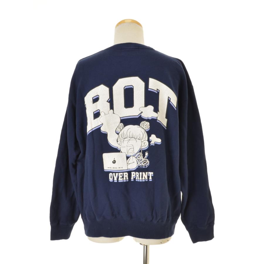 【overprint】BOT プリント長袖スウェット over print BOT プリント 長袖スウェット : ブランド古着の買取販売