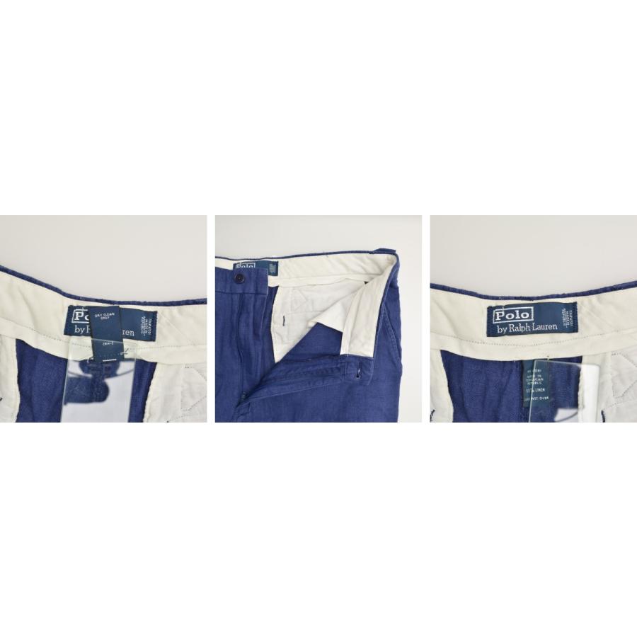 POLO RALPH LAUREN / ポロ ラルフローレン ノープリーツ リネン トラウザー パンツ_2