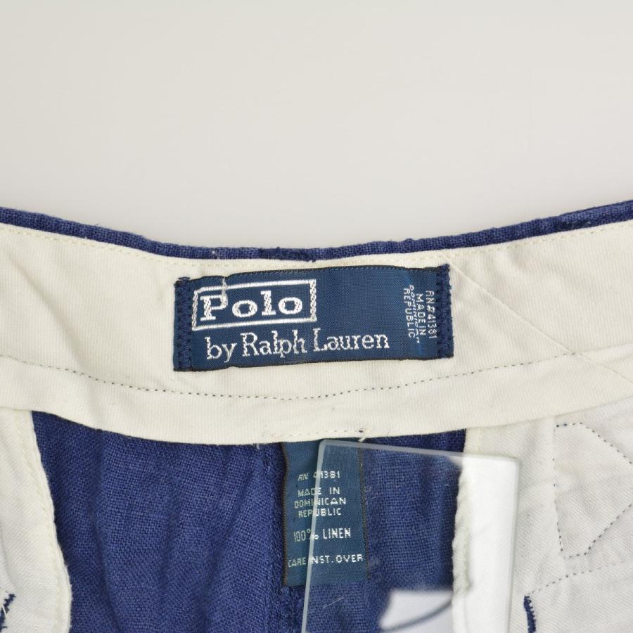POLO RALPH LAUREN / ポロ ラルフローレン ノープリーツ リネン トラウザー パンツ_4