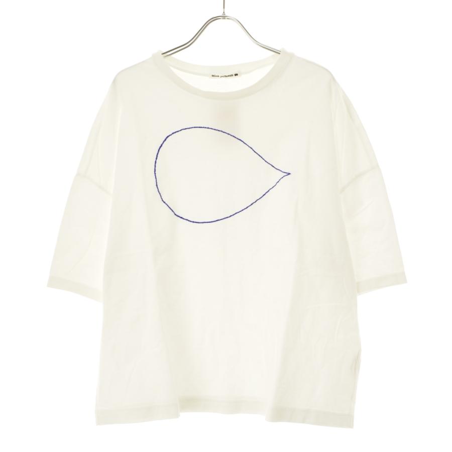 mina perhonen（ミナペルホネン） cm8074 call 刺繍 半袖Tシャツ