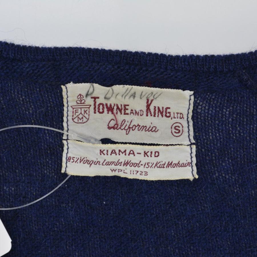 【TOWNEANDKING】60s KIAMA-KID ウールモヘヤ Vネック長袖ニットセーター TOWNE AND KING 60s KIAMA-KID ウールモヘヤ Vネック 長袖ニット