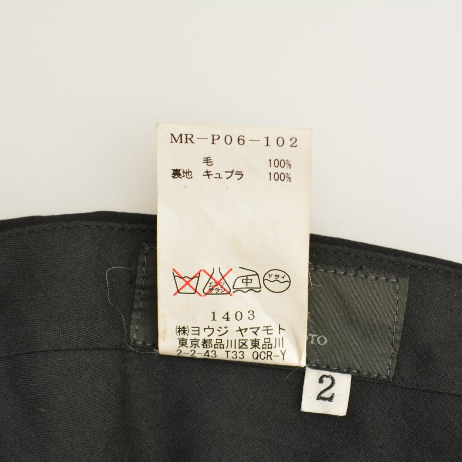 YOHJI YAMAMOTO / ヨウジヤマモト 06AW MR-P06-102 スラックス ウールパンツ