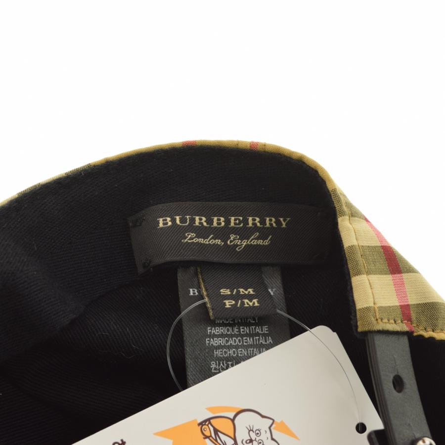 バーバリー  4077526 レインボーチェック総柄キャップ メンズ M/L BURBERRY（バーバリー） 4077526 レインボーノバチェック キャップ