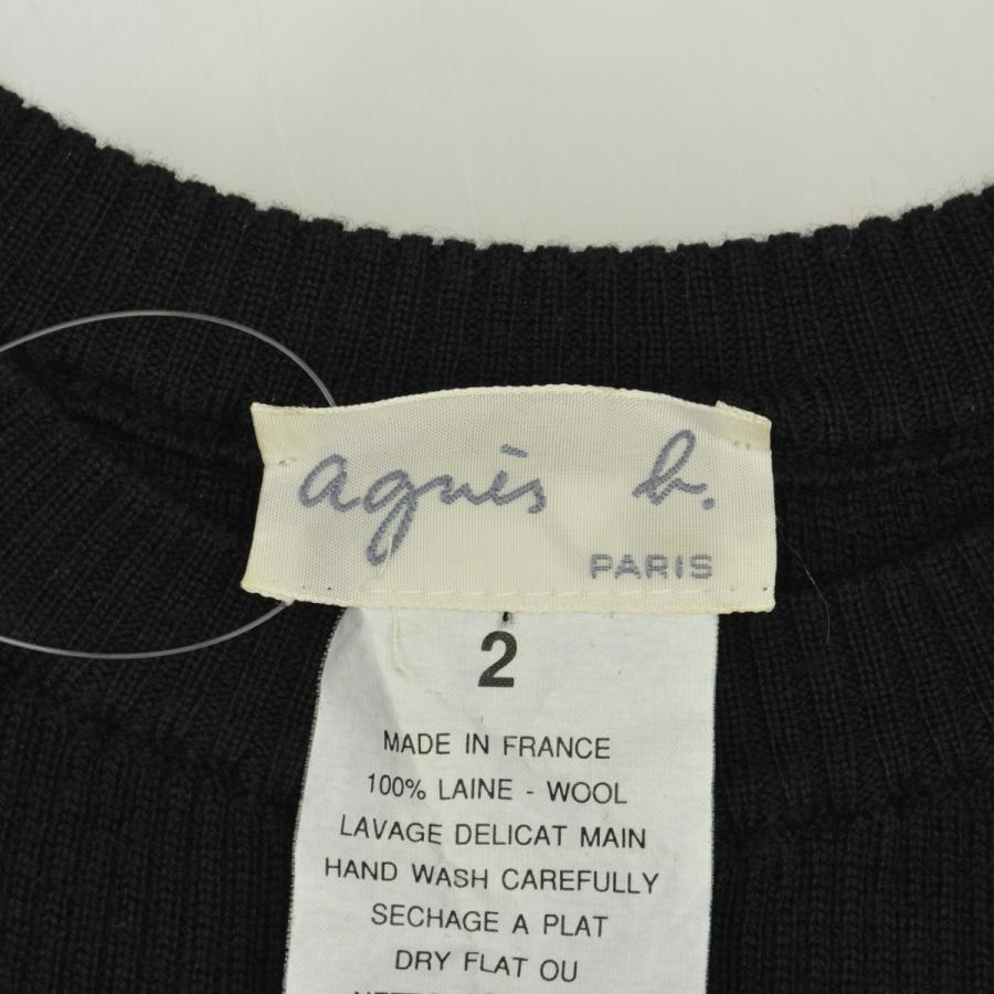 agnes b.（アニエスベー） フランス製 ウール 長袖ニットセーター
