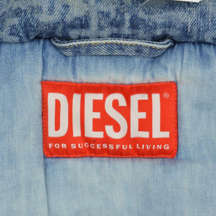 【DIESEL】A06673 D-BLAZ-L ロゴジャガード 中綿入りデニムジャケット DIESEL（ディーゼル） A06673 D-BLAZ-L ロゴジャガード 中綿入り