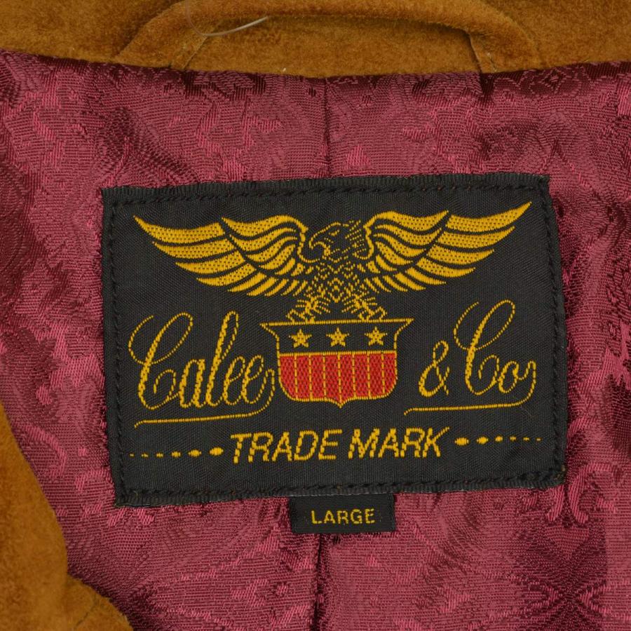 CALEE（キャリー） ゴートスキンスエード ジップアップ レザー