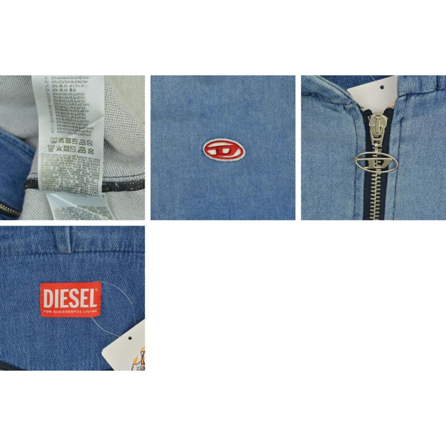 DIESEL（ディーゼル） A03938 068EV D-GIR-NE トラックデニム ジップ