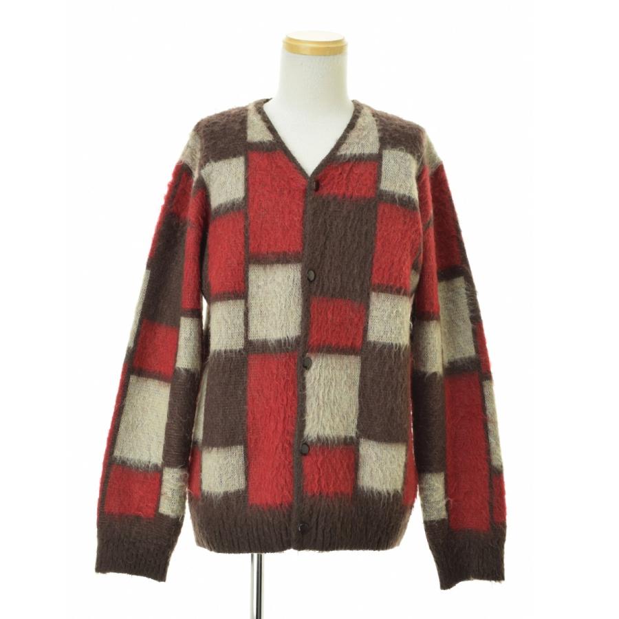 【needles】DI214 Mohair Cardigan Block ブロック モヘア長袖カーディガン Needles（ニードルス） DI214 Mohair Cardigan Block ブロック モヘア