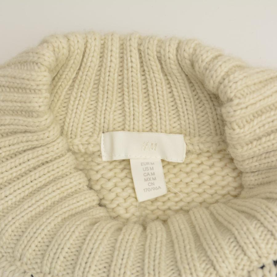 H&M H&M / エイチアンドエム LET IT SNOW 長袖ニットセーター