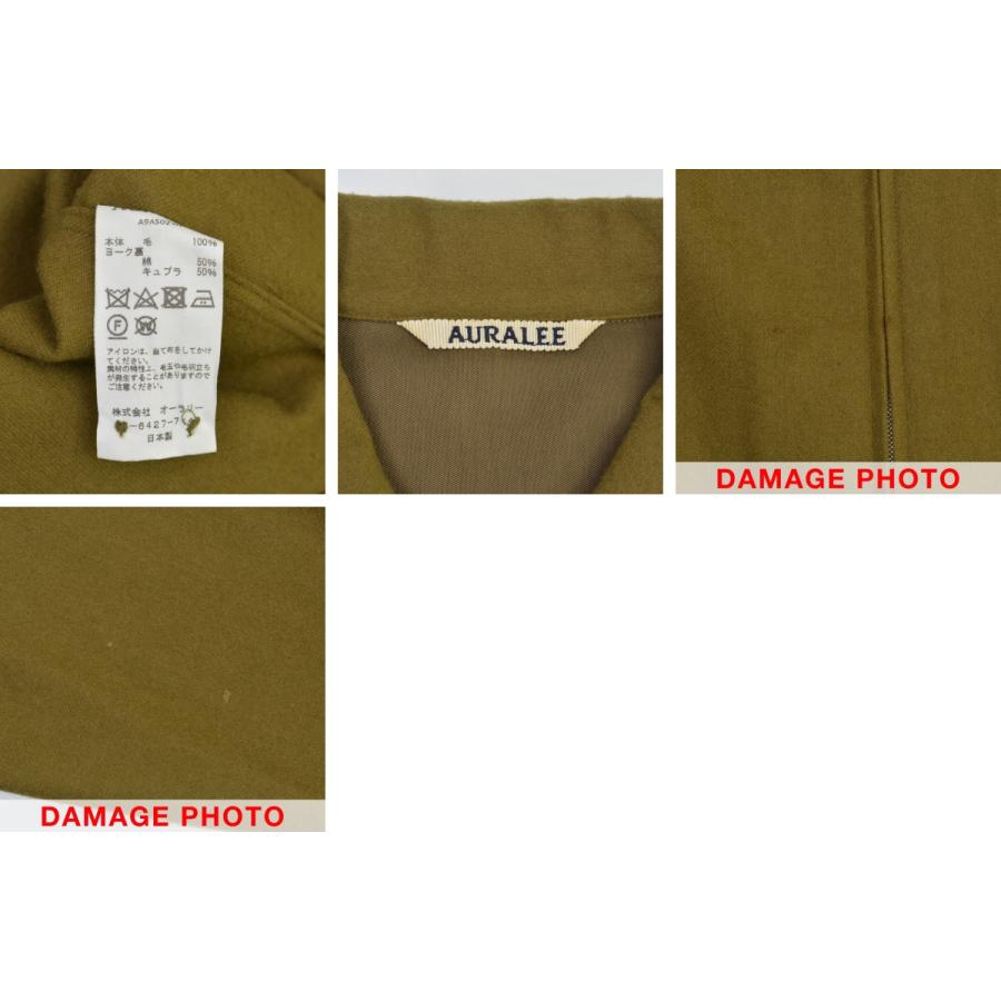 AURALEE / オーラリー A9AS02WF SUPER SOFT WOOL FLANNEL ZIP SHIRTS