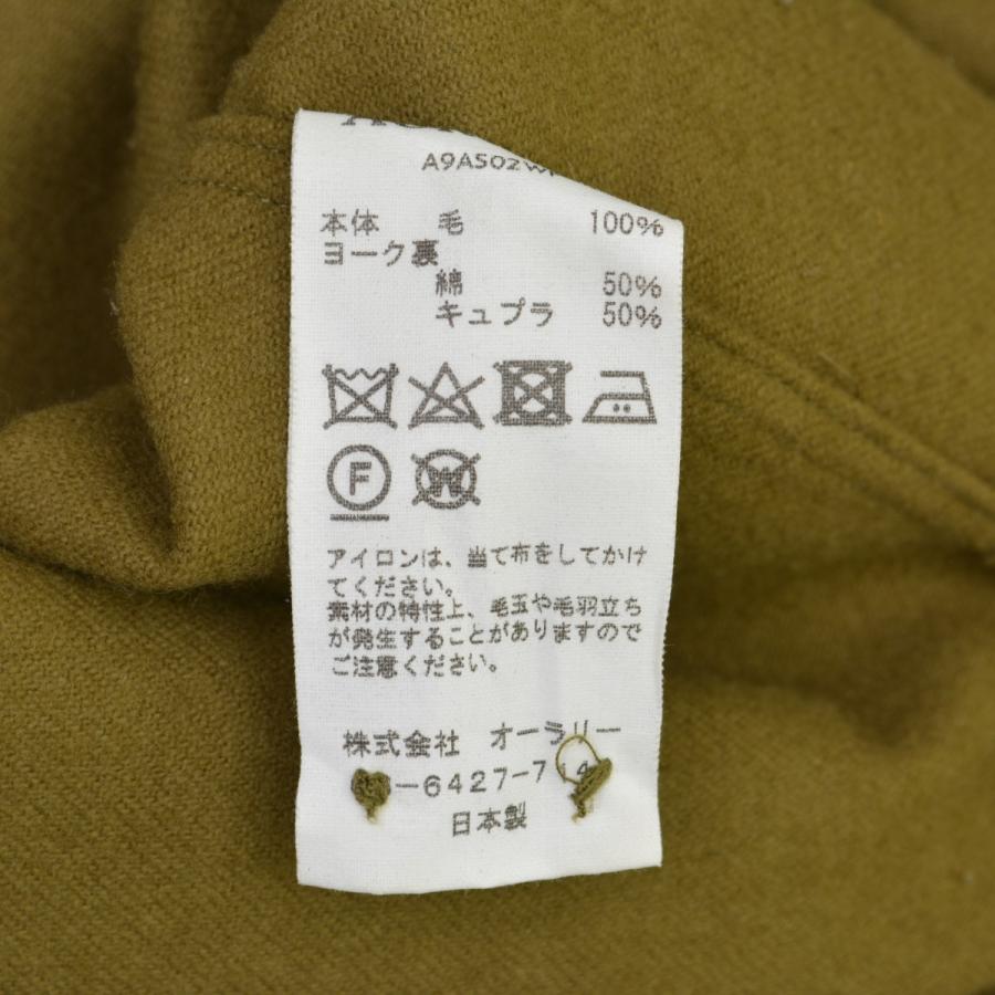 AURALEE / オーラリー A9AS02WF SUPER SOFT WOOL FLANNEL ZIP SHIRTS