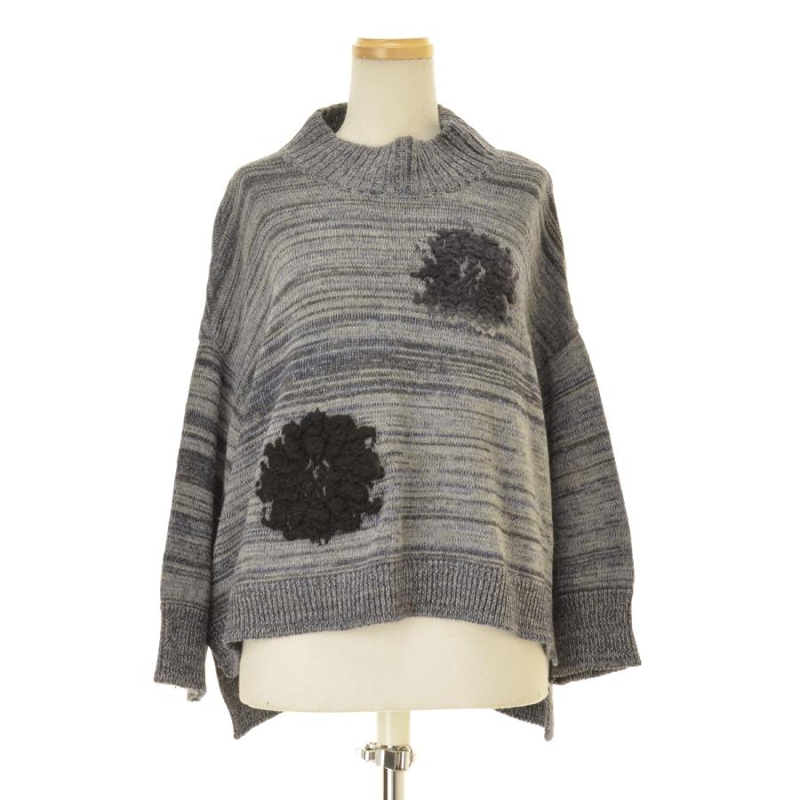 M.&KYOKO / エムアンドキョウコ MIX モックネック 長袖ニットセーター