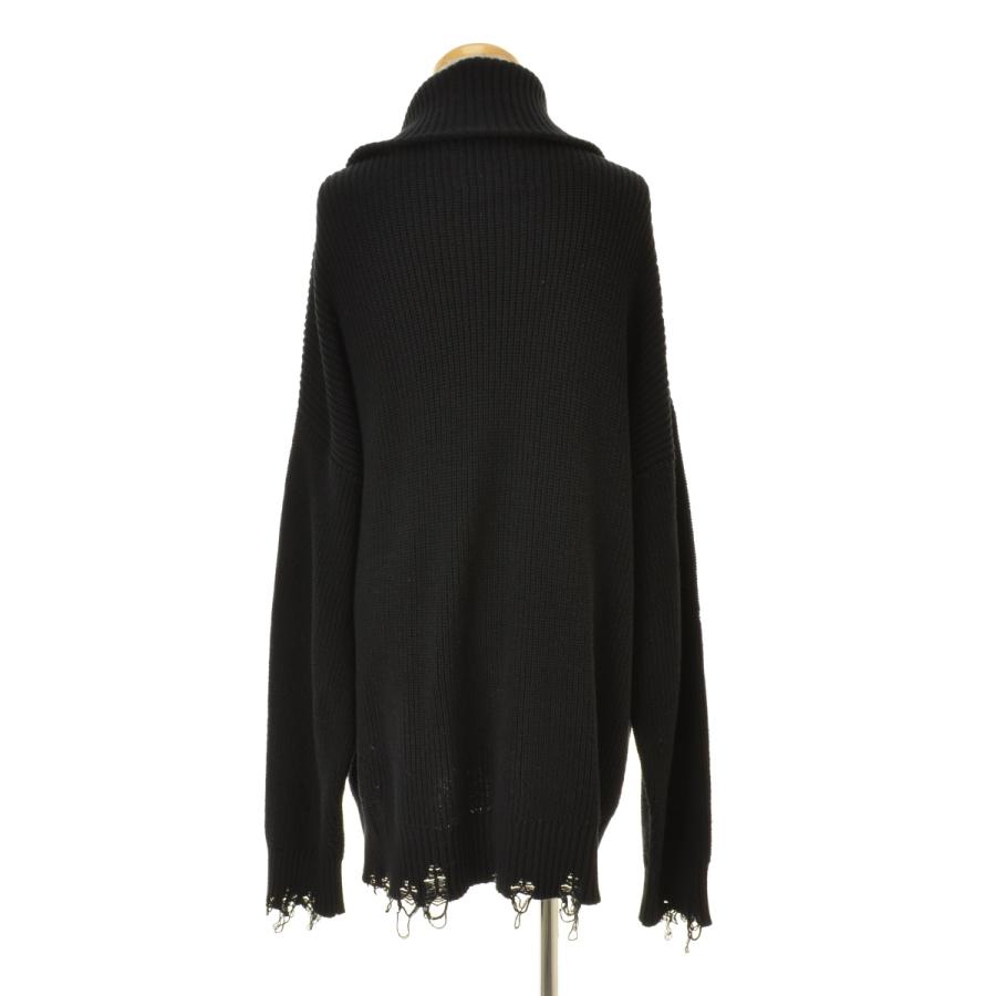 【MAISONSPECIAL】11221361311 プライムオーバークレイジークラッシュ畦ドライバーズニット長袖ニットセーター MAISON SPECIAL / メゾンスペシャル 11221361311 プライムオーバー