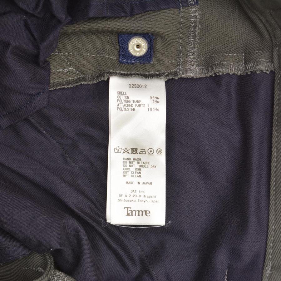 Tamme / タム 22S0012 B.D SLIM PANTS ストレッチ スリム パンツ