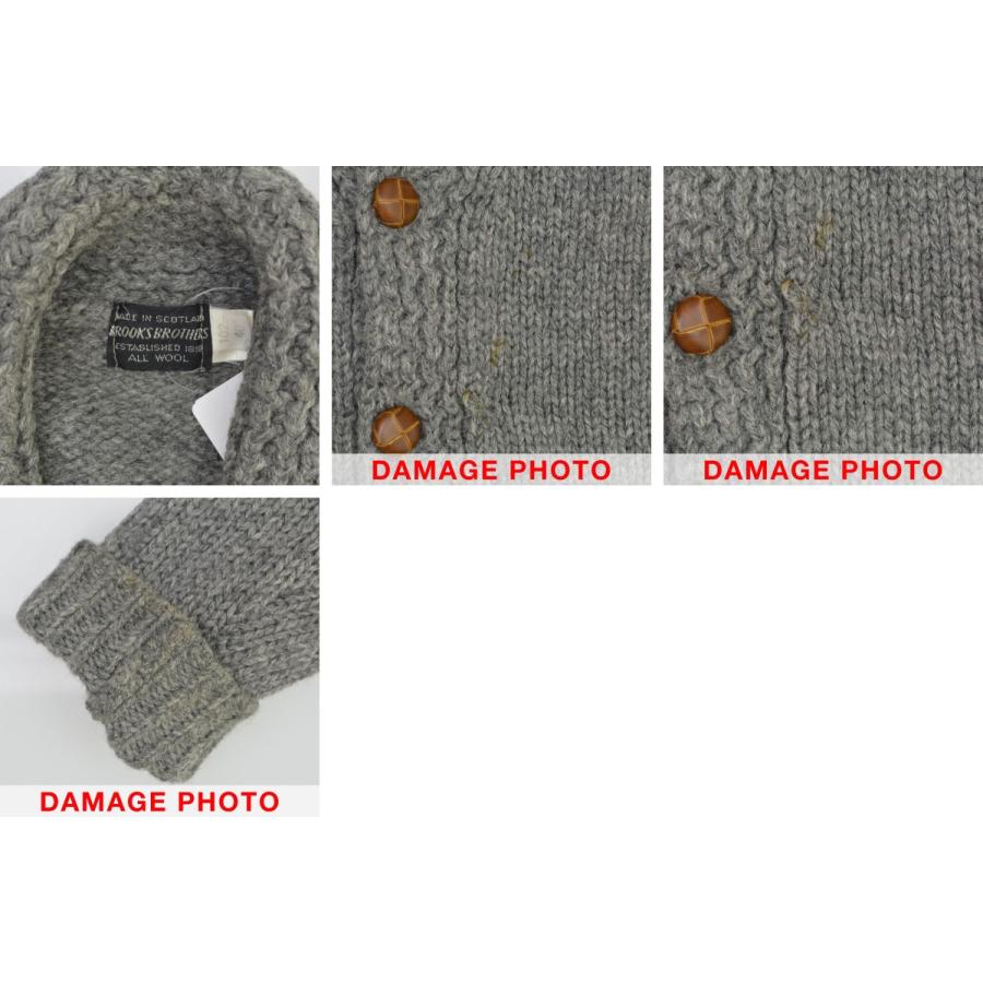 【BROOKSBROTHERS】黒タグ スコットランド製 ショールカラー ウールニット長袖カーディガン BROOKS BROTHERS（ブルックスブラザーズ） 黒タグ スコットランド製