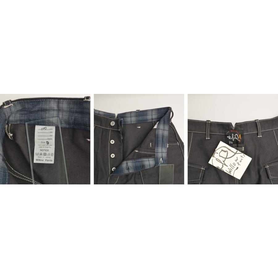 【willowpants】P-001 太畝ピケ ベイカーパンツ willow pants / ウィローパンツ P-001 太畝ピケ ベイカー パンツ