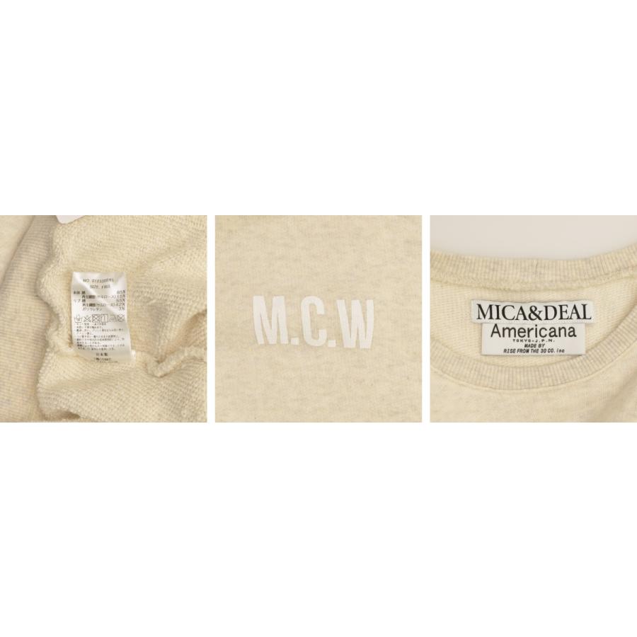 【Americana×MICA&amp;DEAL】0123309245 M.C.Wロゴスウェット長袖スウェット MICA&DEAL/マイカアンドディール】○AMERICANAコラボ○M.C.Wロゴ