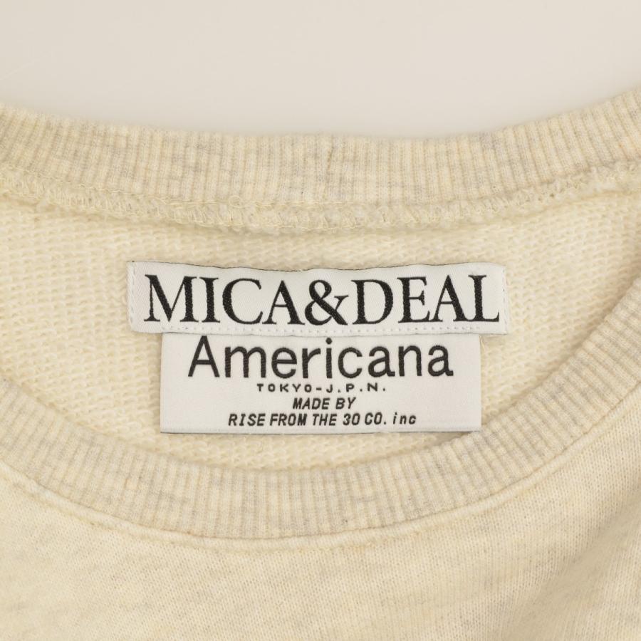 アメリカーナ AMERICANA マイカ&amp;ディール パーカー トレーナー グレー AMERICANA（アメリカーナ） ワイド フルジップ フーディー Americana